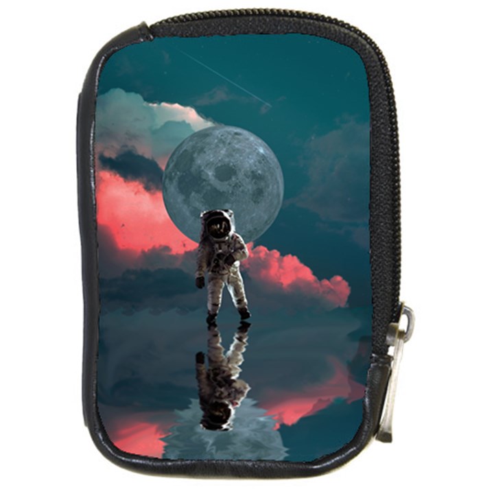Astronaut Moon Space Nasa Planet Compact Camera Leather Case