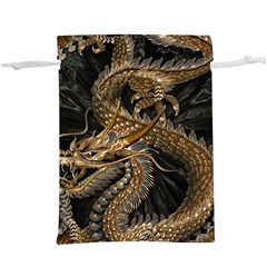 Fantasy Dragon Pentagram Lightweight Drawstring Pouch (xl)