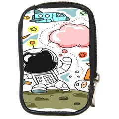 Sketch Cute Child Funny Compact Camera Leather Case by Hannah976