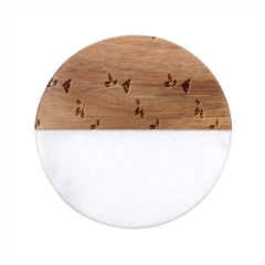 It`s Christmas Outside!   Classic Marble Wood Coaster (round)  by ConteMonfrey