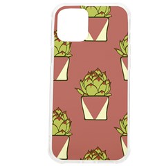 Cactus Pattern Background Texture Iphone 12 Pro Max Tpu Uv Print Case by Hannah976