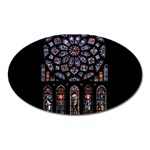 Rosette Cathedral Oval Magnet