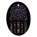 Rosette Cathedral Oval Ornament (Two Sides)