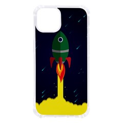 Rocket Halftone Astrology Astronaut Iphone 13 Tpu Uv Print Case by Sarkoni
