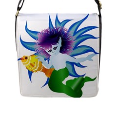 Mermaid Fantasy Undersea Merman Flap Closure Messenger Bag (l)