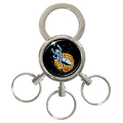 Astronaut Planet Space Science 3-ring Key Chain by Sarkoni
