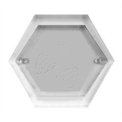 Seamless Pattern Fresh Strawberry Hexagon Wood Jewelry Box by Sarkoni