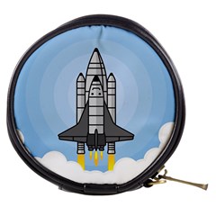 Rocket Shuttle Spaceship Science Mini Makeup Bag by Sarkoni