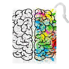 Brain Mind Psychology Idea Drawing Drawstring Pouch (4xl) by Grandong