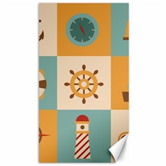 Nautical Elements Collection Canvas 40  X 72  by Grandong