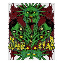 Zombie Star Monster Green Monster Shower Curtain 60  X 72  (medium)  by Sarkoni