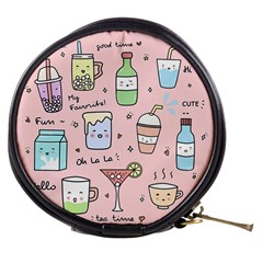 Drink Cocktail Doodle Coffee Mini Makeup Bag by Apen