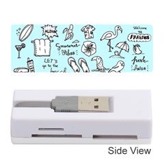 June Doodle Tropical Beach Sand Memory Card Reader (stick) by Apen