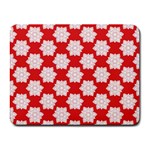Christmas Snowflakes Background Pattern Small Mousepad