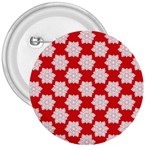 Christmas Snowflakes Background Pattern 3  Buttons