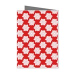 Christmas Snowflakes Background Pattern Mini Greeting Cards (Pkg of 8)