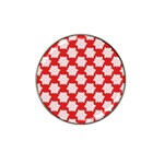 Christmas Snowflakes Background Pattern Hat Clip Ball Marker