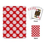 Christmas Snowflakes Background Pattern Playing Cards Single Design (Rectangle)