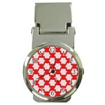 Christmas Snowflakes Background Pattern Money Clip Watches