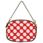 Christmas Snowflakes Background Pattern Chain Purse (Two Sides)