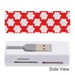 Christmas Snowflakes Background Pattern Memory Card Reader (Stick)