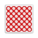 Christmas Snowflakes Background Pattern Memory Card Reader (Square)