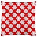 Christmas Snowflakes Background Pattern Large Cushion Case (Two Sides)