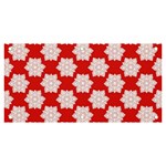 Christmas Snowflakes Background Pattern Banner and Sign 6  x 3 