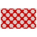 Christmas Snowflakes Background Pattern Banner and Sign 7  x 4 