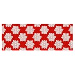 Christmas Snowflakes Background Pattern Banner and Sign 8  x 3 
