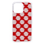 Christmas Snowflakes Background Pattern iPhone 14 Pro Max TPU UV Print Case