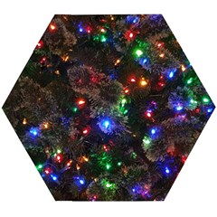 Christmas Lights Wooden Puzzle Hexagon by Apen