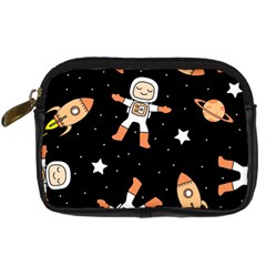 Astronaut Space Rockets Spaceman Digital Camera Leather Case