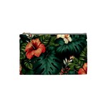 Flowers Monstera Foliage Tropical Cosmetic Bag (Small)