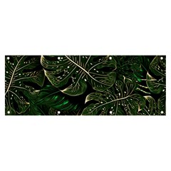 Monstera Plant Tropical Jungle Banner And Sign 8  X 3  by Ravend