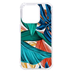 Leaves Tropical Exotic Green Plant Iphone 14 Pro Tpu Uv Print Case by Ravend