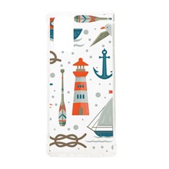 Nautical Elements Pattern Background Samsung Galaxy Note 20 Tpu Uv Case by Grandong