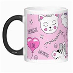 Cute Cat Kitten Cartoon Doodle Seamless Pattern Morph Mug