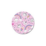 Beautiful Cute Animals Pattern Pink Golf Ball Marker (4 pack)