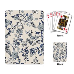 Blue Vintage Background, Blue Roses Patterns, Retro Playing Cards Single Design (rectangle) by nateshop