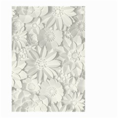 Damask, Desenho, Flowers, Gris Small Garden Flag (two Sides) by nateshop