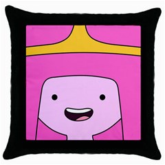 Adventure Time Princess Bubblegum Throw Pillow Case (black) by Sarkoni
