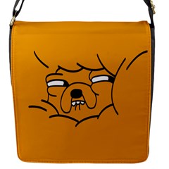 Adventure Time Jake The Dog Flap Closure Messenger Bag (s) by Sarkoni