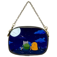 Adventure Time Jake And Finn Night Chain Purse (one Side) by Sarkoni