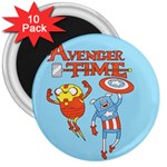 Adventure Time Avengers Age Of Ultron 3  Magnets (10 pack) 