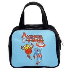 Adventure Time Avengers Age Of Ultron Classic Handbag (two Sides) by Sarkoni