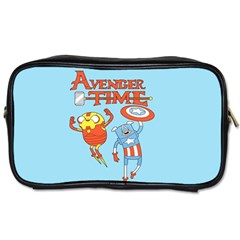 Adventure Time Avengers Age Of Ultron Toiletries Bag (one Side) by Sarkoni