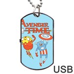 Adventure Time Avengers Age Of Ultron Dog Tag USB Flash (Two Sides)