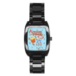 Adventure Time Avengers Age Of Ultron Stainless Steel Barrel Watch