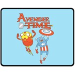 Adventure Time Avengers Age Of Ultron Two Sides Fleece Blanket (Medium)